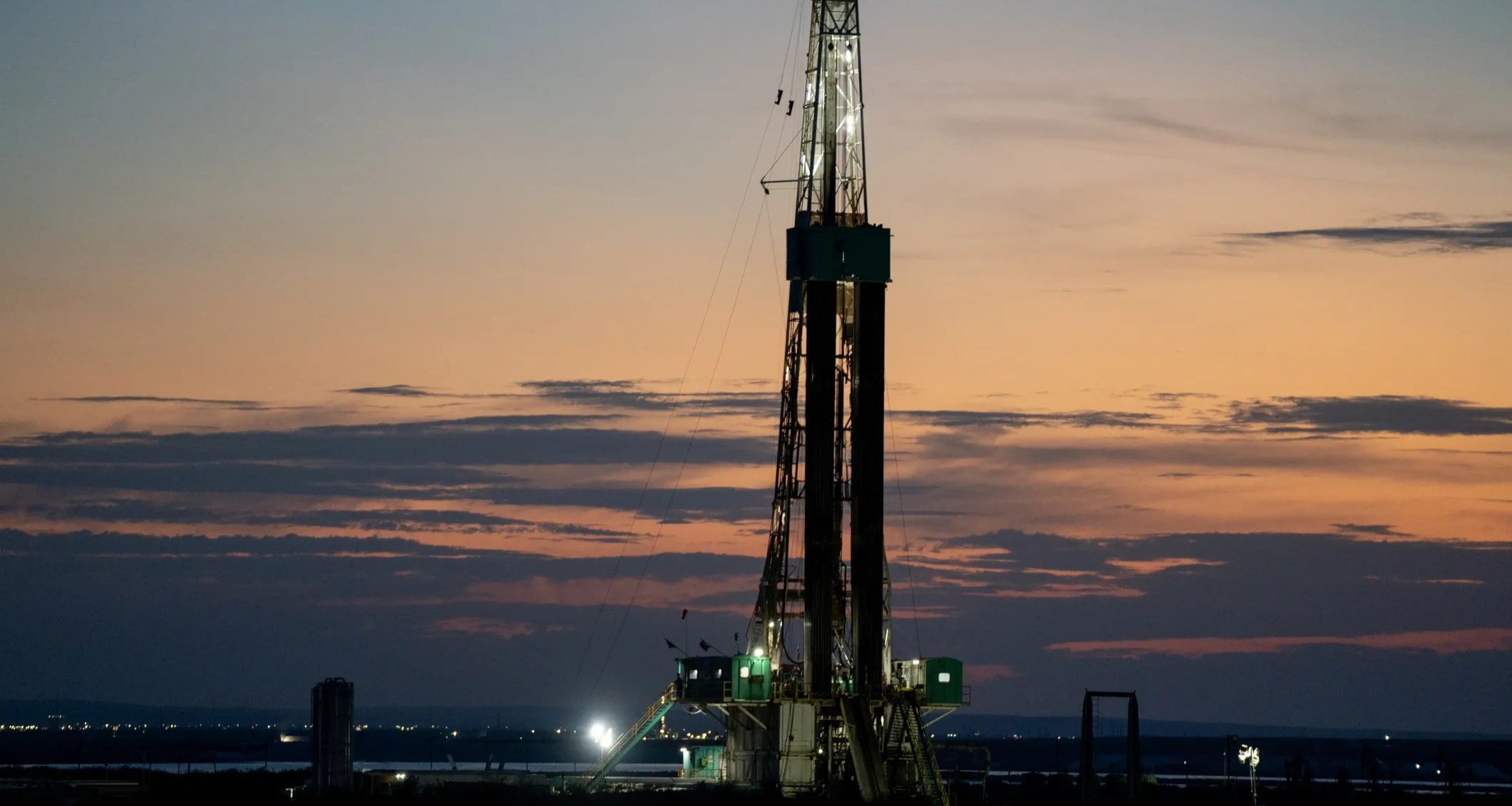 Oilfield workers on a rig